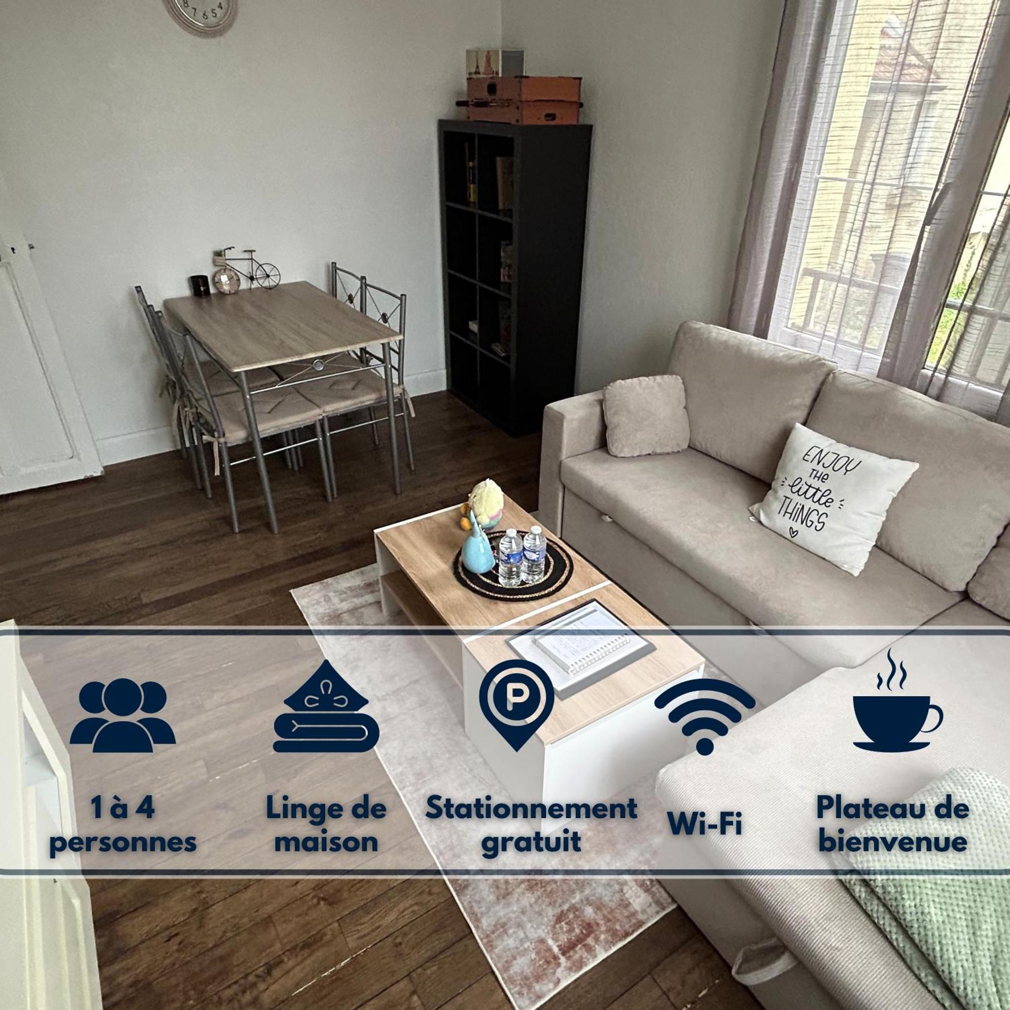 Logement Calme + Stationnement Troyes Esterno foto